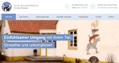 Desktop Screenshot of kleintierpraxis-wischer.de
